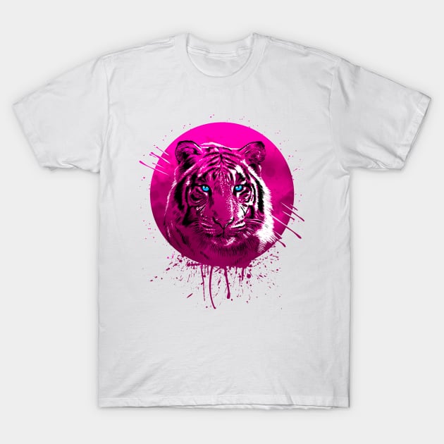 Pink Tiger T-Shirt by albertocubatas